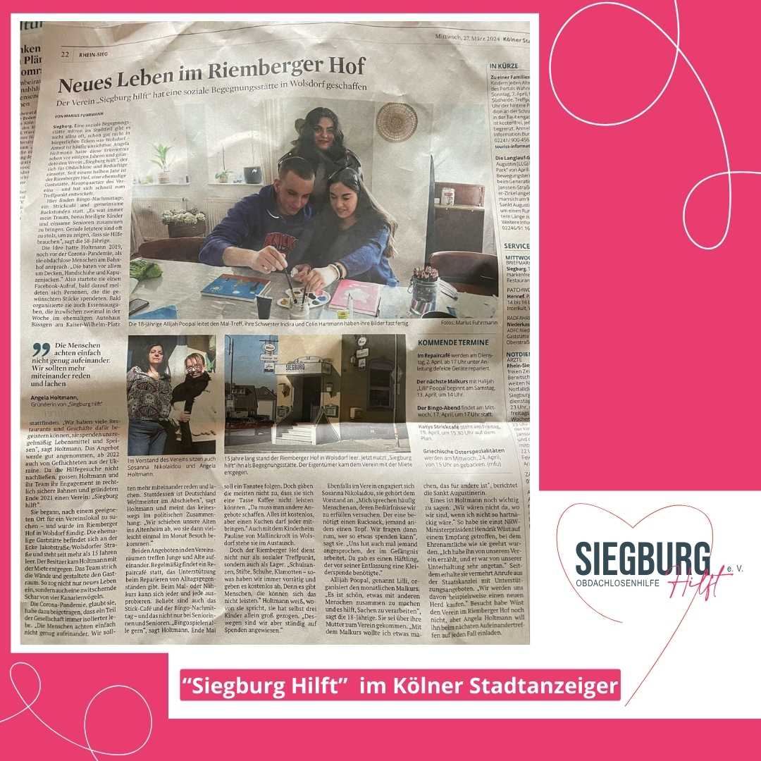 Siegburg Hilft e. V. Riemberger Hof Siegburg